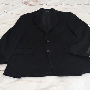 Gary Michaels Clothiers Black Men's 100% Camel Hair Blazer Coat Jacket size 38S